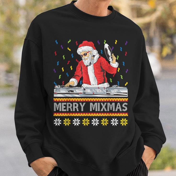 Merry Mixmas Christmas Dj Hip Hop Music Party Ugly Fun Sweatshirt Gifts for Him