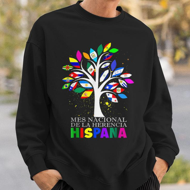 Mes Nacional De La Herencia Hispana Flags Countries World Sweatshirt Gifts for Him