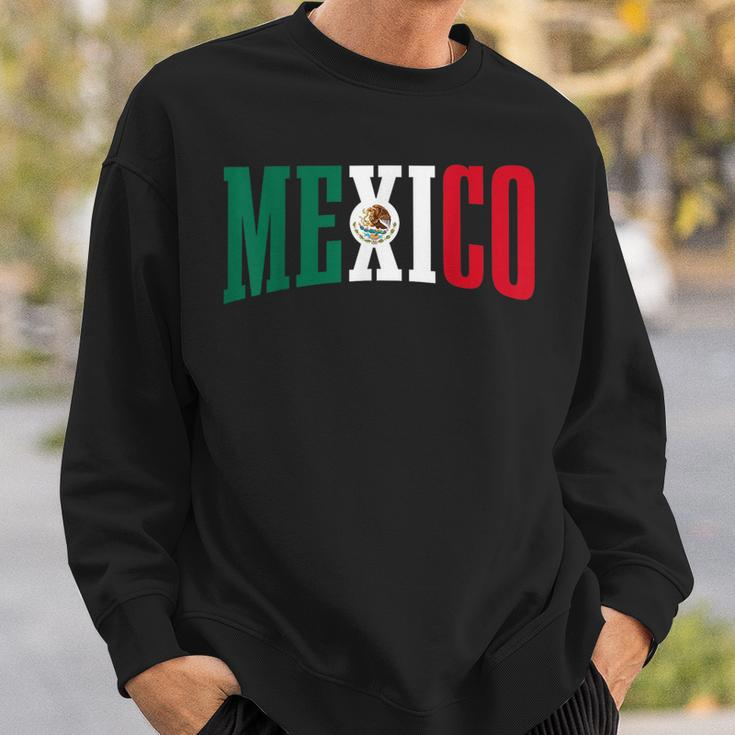 Mexico Sports Style Retro Mexican Flag Pride Sweatshirt Gifts for Him