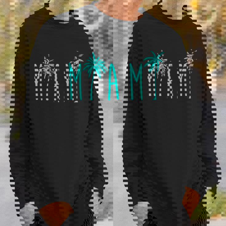 Miami Beach Florida Palm TreesSweatshirt Gifts for Him Miami Beach Florida Palm TreesSweatshirt Gifts for Him