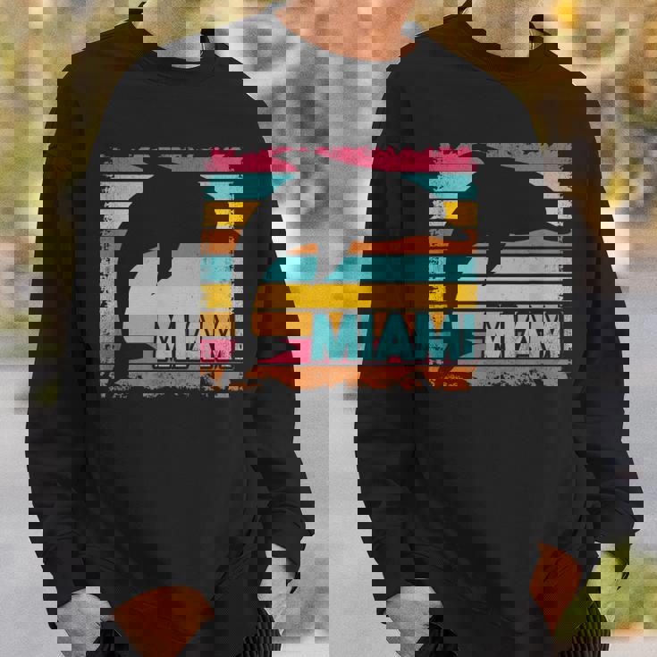 Miami Resident Vintage Dolphin Silhouette Souvenir Sweatshirt Gifts for Him Miami Resident Vintage Dolphin Silhouette Souvenir Sweatshirt Gifts for Him