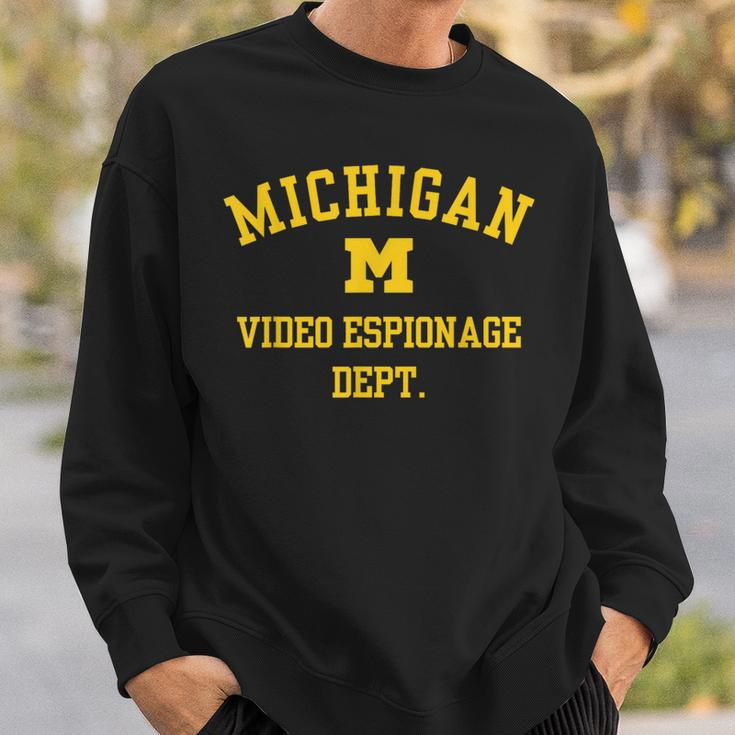 Michigan Video Espionage Sweatshirt Gifts for Him