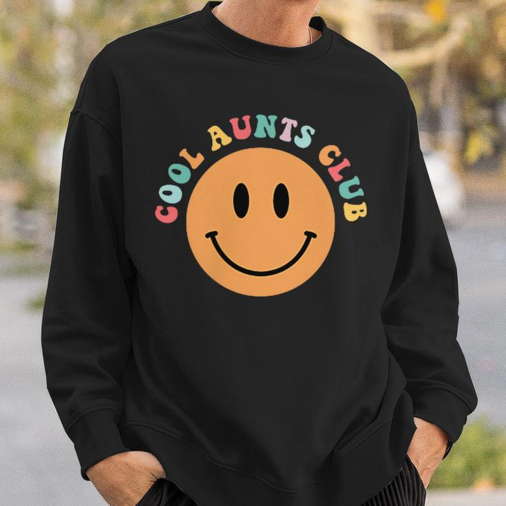 Mothers Day Groovy Auntie Cool Aunts Club 2 Sided Sweatshirt Gifts for Him