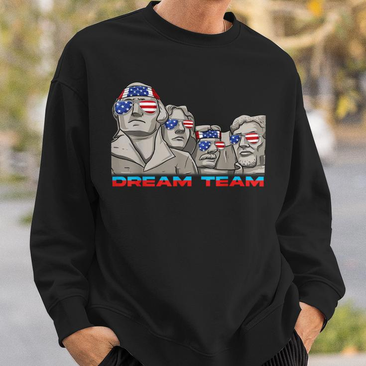 Mount Rushmore 4Th Of July Funny Patriotic Presidents Team 1 Sweatshirt Gifts for Him