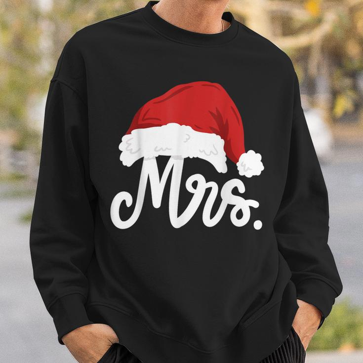 Mr And Mrs Santa Claus Couples Matching Christmas Pajamas Sweatshirt Gifts for Him