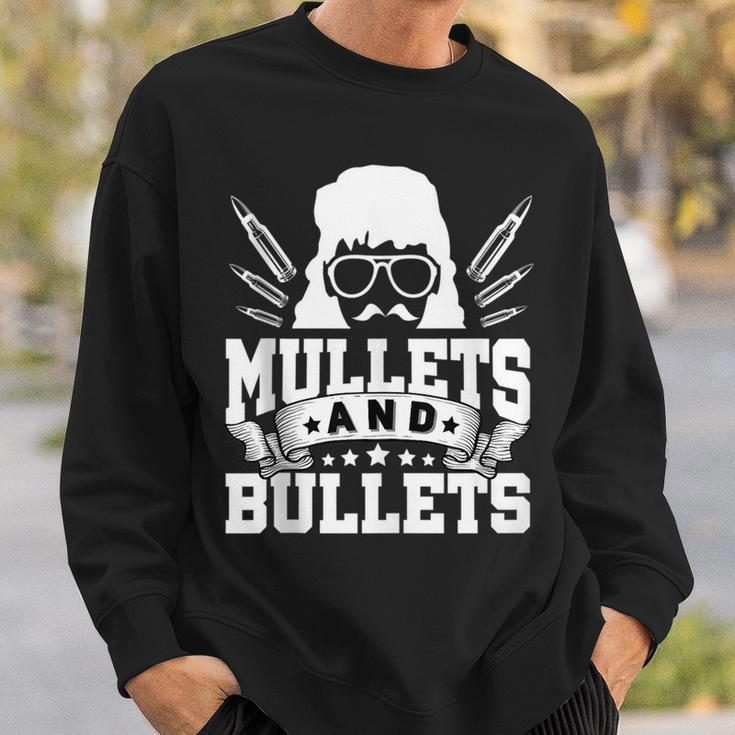 Mullet & Bullets - Funny Redneck Mullet Sweatshirt Gifts for Him