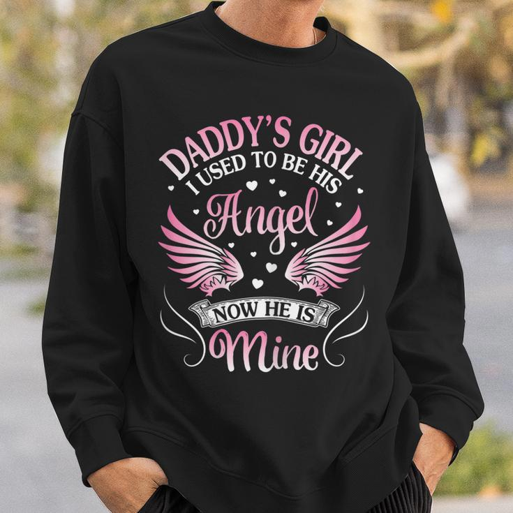 My Dad Is My Guardian Angel Daddys Girl Daughter Sweatshirt Gifts for Him