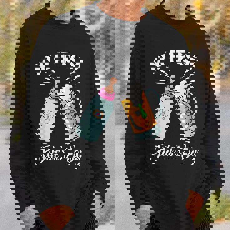 My Fisrt Fathers Day New Dad Gifts Matching Daddy And Baby Sweatshirt Gifts for Him