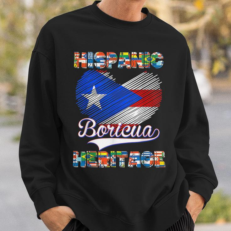 National Hispanic Heritage Month Puerto Rico Flag Boricua Sweatshirt Gifts for Him
