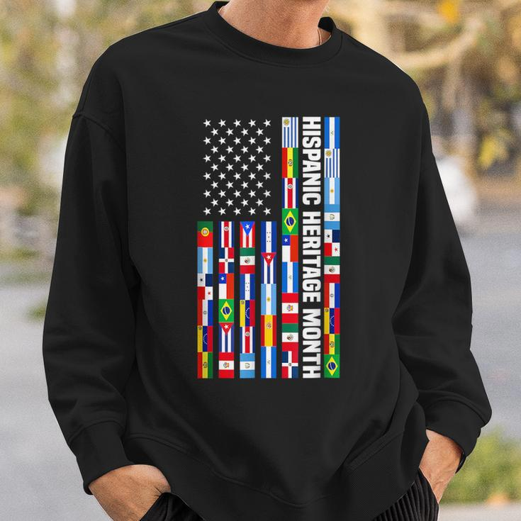 National Hispanic Heritage Month Spanish Countries Usa Flag Sweatshirt Gifts for Him