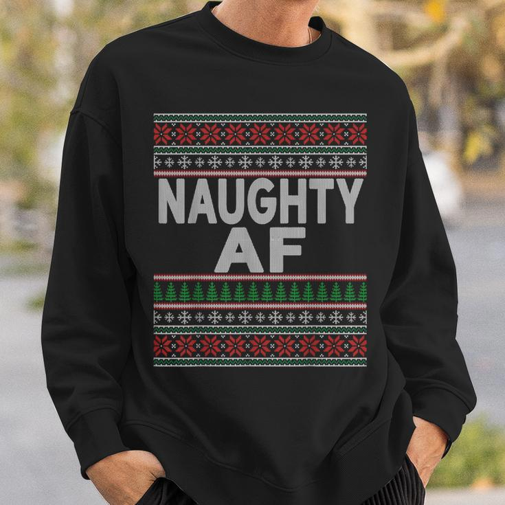 Naughty Af Ugly Christmas Sweater For Couples Sweatshirt Gifts for Him