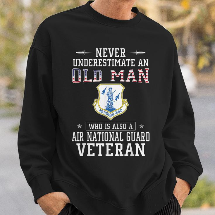 Never Underestimate A Air National Guard Veteran Sweatshirt Gifts for Him