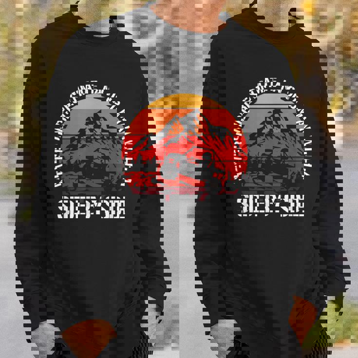 Never Underestimate An Old Man With A Side By Side Gift For Mens Old Man Funny Gifts Sweatshirt Gifts for Him