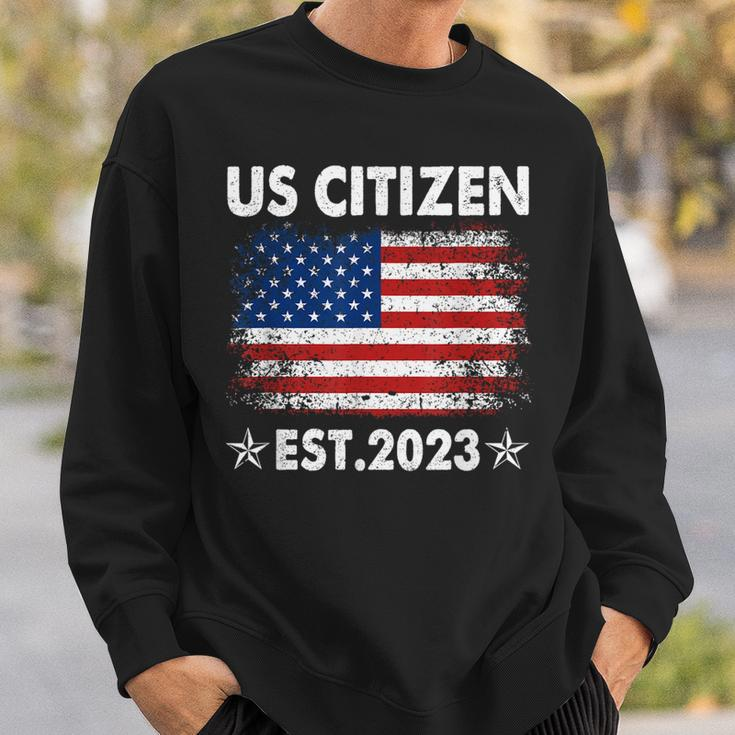 New Us Citizen Est 2023 American Immigrant Citizenship Sweatshirt Gifts for Him