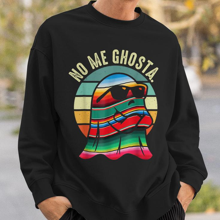 No Me Ghosta Mexican Halloween Cute Ghost Vintage Sweatshirt Gifts for Him