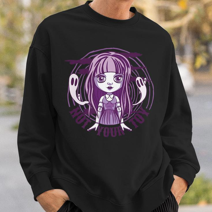 Not Your Toy Scary Creepy Doll Sweatshirt Gifts for Him