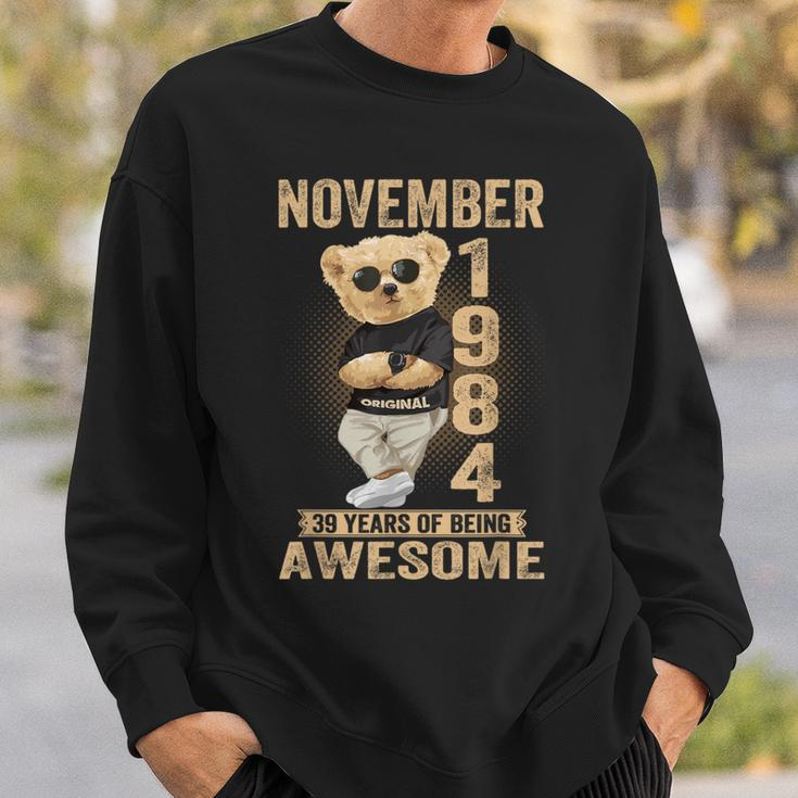 November 1984 39Th Birthday 2023 39 Years Of Being Awesome Sweatshirt Gifts for Him