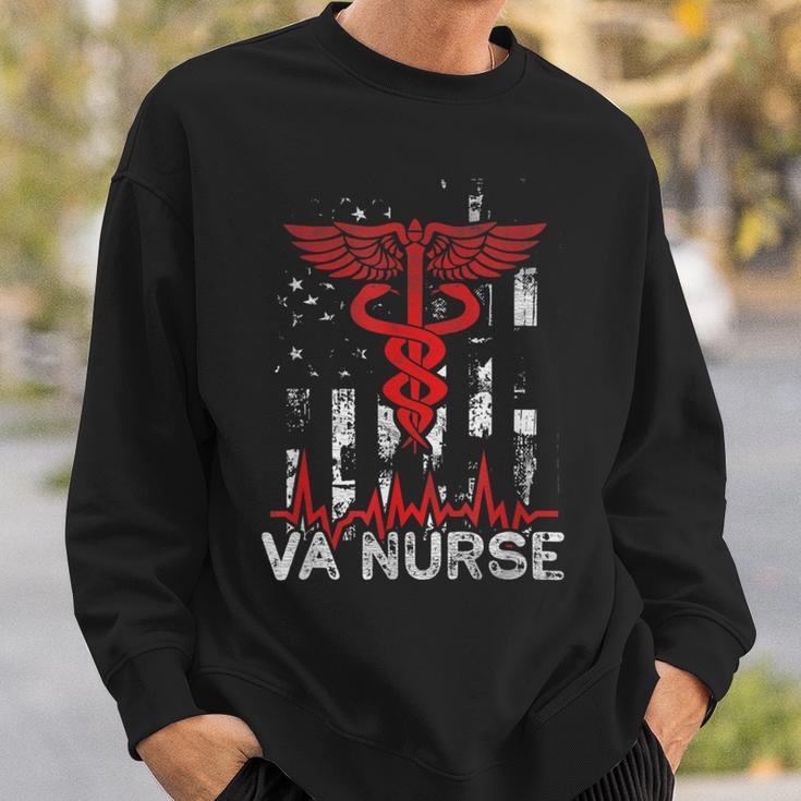 Nursing Patriot Usa Nurse American Flag Va Nurse 4Th Of July Sweatshirt Gifts for Him