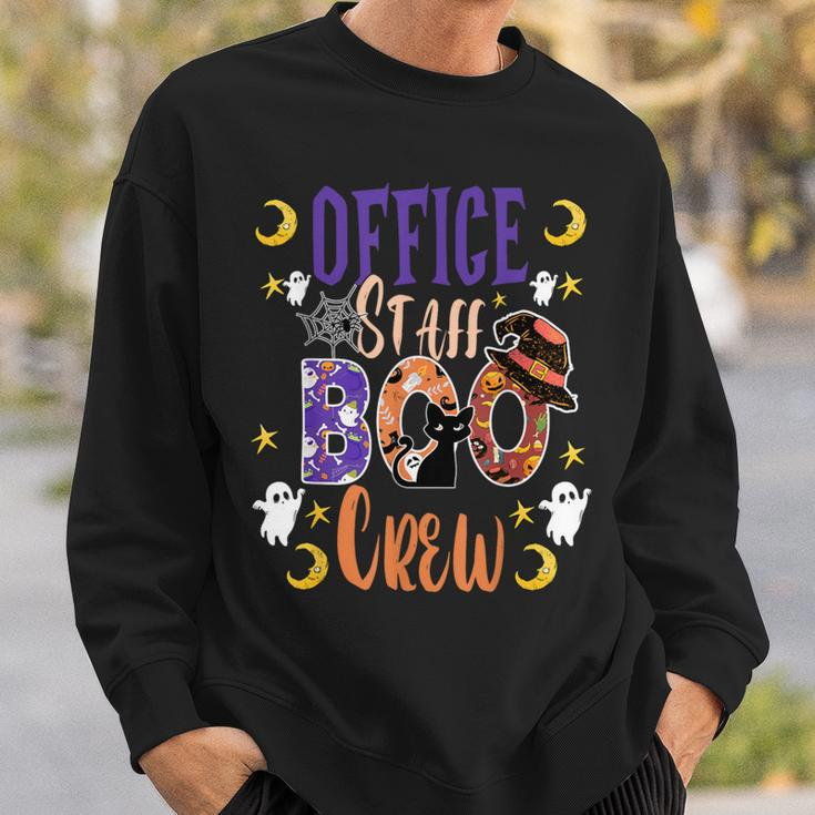 Office Staff Boo Crew Matching Fun Halloween Costume Sweatshirt Gifts for Him