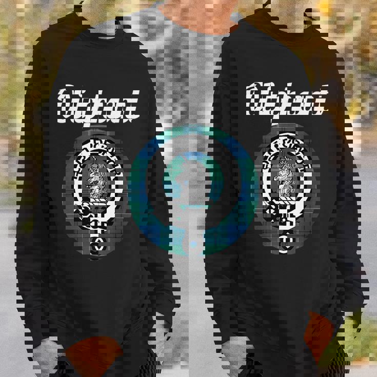 Oliphant Clan Scottish Name Coat Of Arms Tartan Sweatshirt Gifts for Him