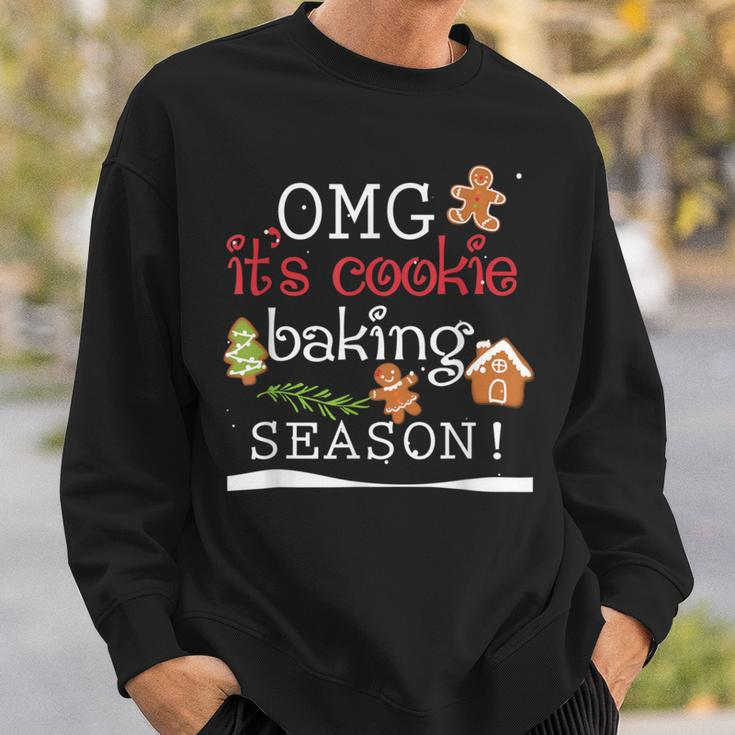 Omg It's Cookie Baking Season Christmas Party Sweatshirt Gifts for Him