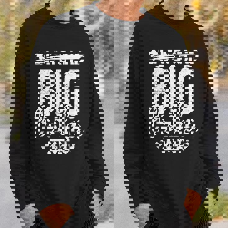 Only Child Crossed Out Big Brother 2024 Pregnancy Announce Sweatshirt Gifts for Him