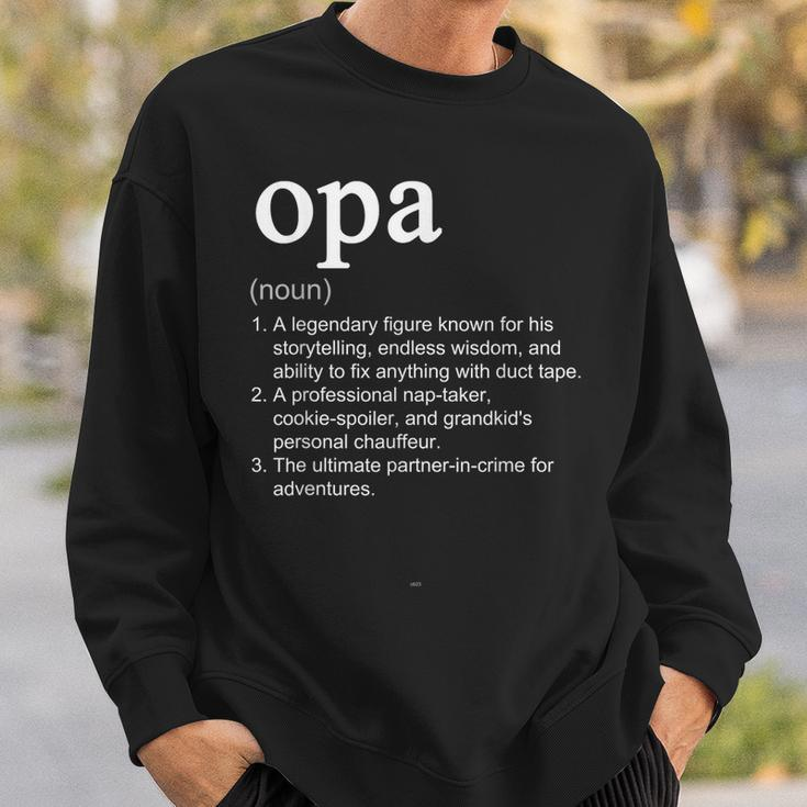 Opa Definition Funny Cool Sweatshirt Gifts for Him