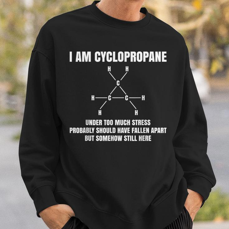 Organic Chemistry Nerd Cyclopropane Stress Joke Sweatshirt Gifts for Him