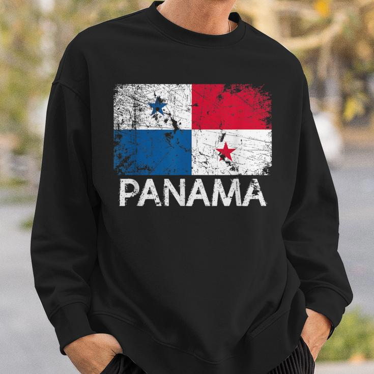 Panamanian Flag Vintage Made In Panama Sweatshirt Gifts for Him