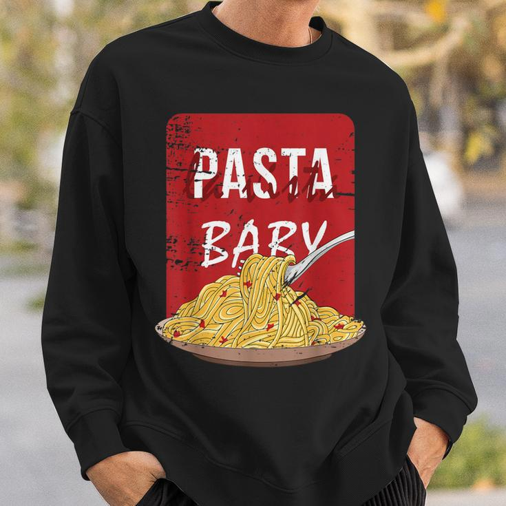 Pasta La Vista Baby Spaghetti Plate Sweatshirt Gifts for Him