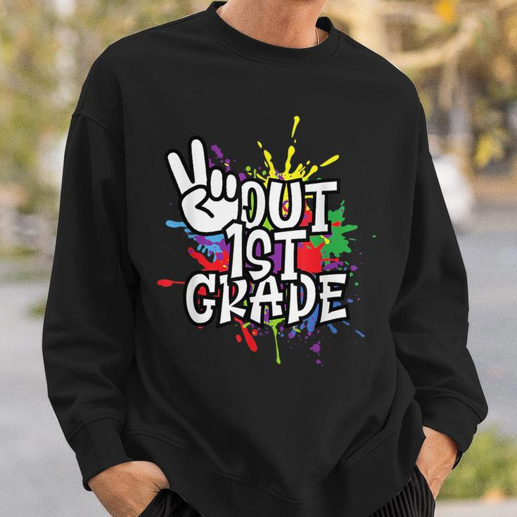 Peace Out First 1St Grade Class Of 2023 - Happy Last Day Sweatshirt Gifts for Him