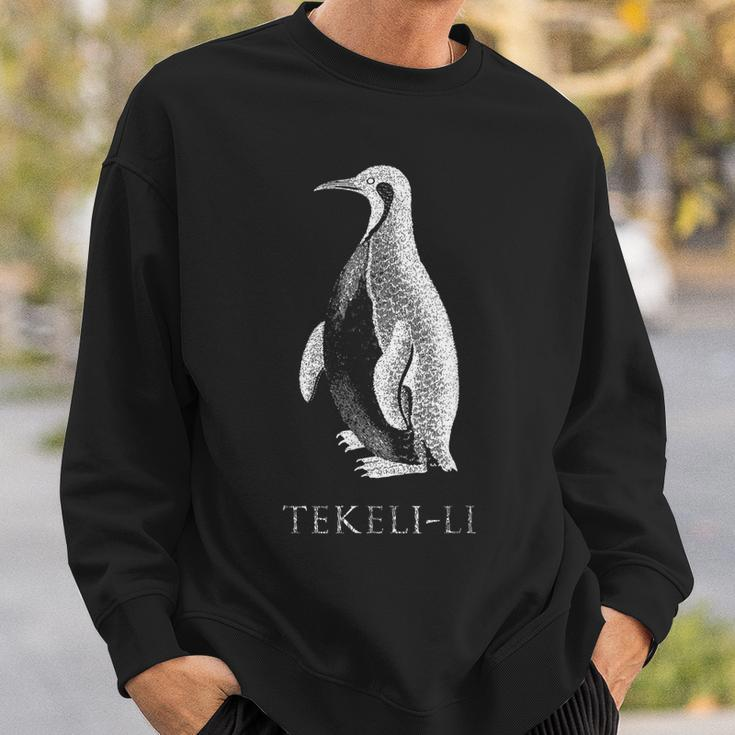 Penguin Tekelili Mountains Of Madness Cosmic Horror Fun Kid Penguin Sweatshirt Gifts for Him
