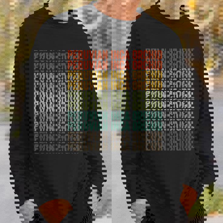 Peruvian Inca Orchid Retro Sweatshirt Gifts for Him