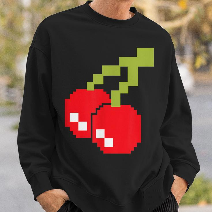 Pixel Cherries 80S Video Game Halloween Costume Easy Group Sweatshirt Gifts for Him
