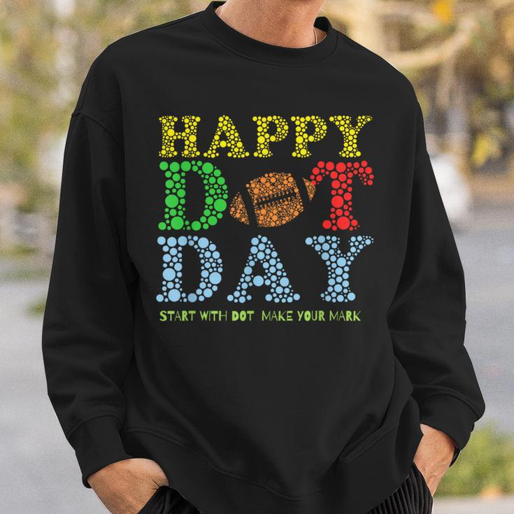 Polka Dot Football Lover Player Happy International Dot Day Sweatshirt Gifts for Him