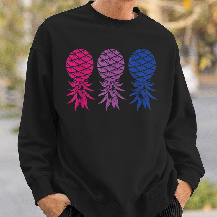 Polyamory And Upside Down Pineapple Bisexual Lgbt Sweatshirt Gifts for Him