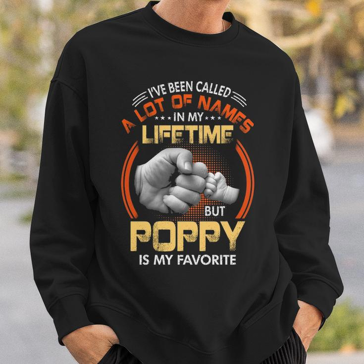 Poppy Grandpa Gift A Lot Of Name But Poppy Is My Favorite Sweatshirt Gifts for Him
