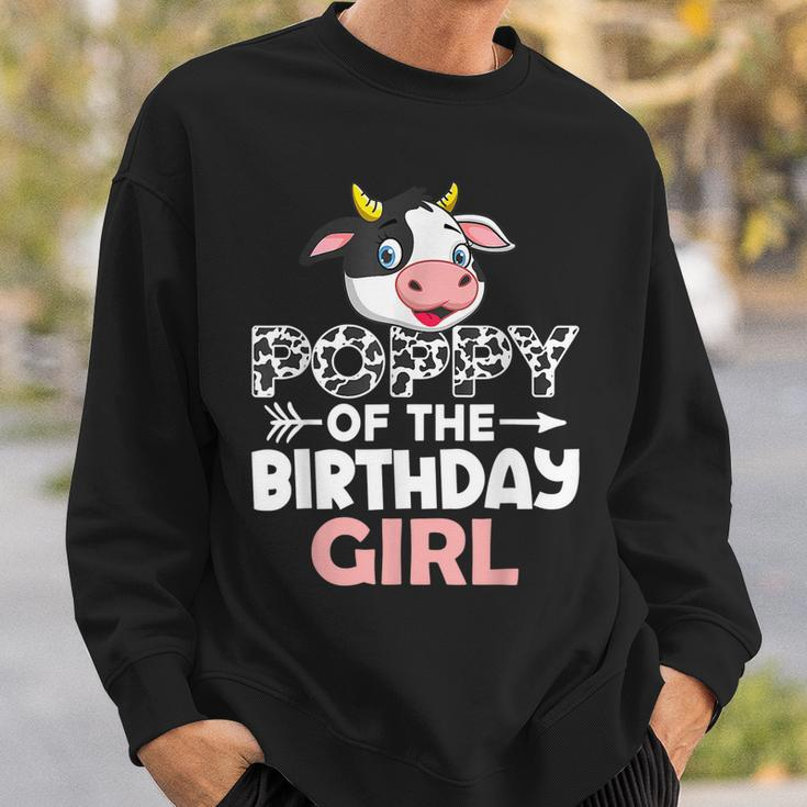 Poppy Of The Birthday Girl Cows Farm Cow Poppy Sweatshirt Gifts for Him