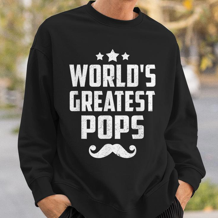 Pops Grandpa Gifts Worlds Greatest Pops Gift For Mens Sweatshirt Gifts for Him