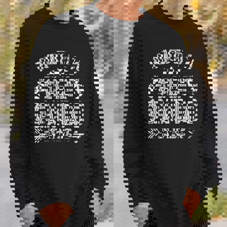 Promoted To Great Grandad Est2023 Vintage New Dad Funny Gifts For Dad Sweatshirt Gifts for Him Promoted To Great Grandad Est2023 Vintage New Dad Funny Gifts For Dad Sweatshirt Gifts for Him