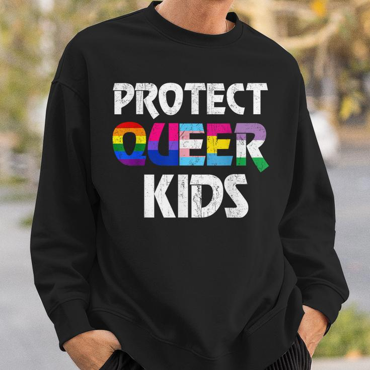 Protect Queer Youth Lgbt Awareness Gay Lesbian Pride Sweatshirt Gifts for Him