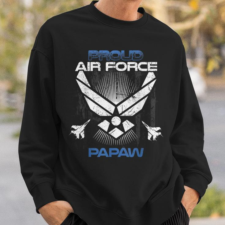 Proud Air Force Papaw Veterans Day Sweatshirt Gifts for Him