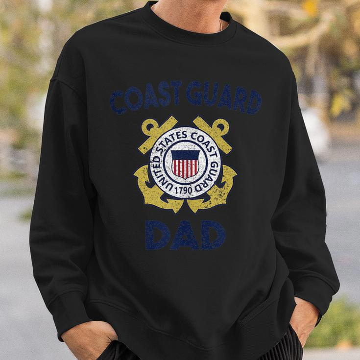 Proud Us Coast Guard Dad Military Pride Gift For Mens Pride Month Funny Designs Funny Gifts Sweatshirt Gifts for Him