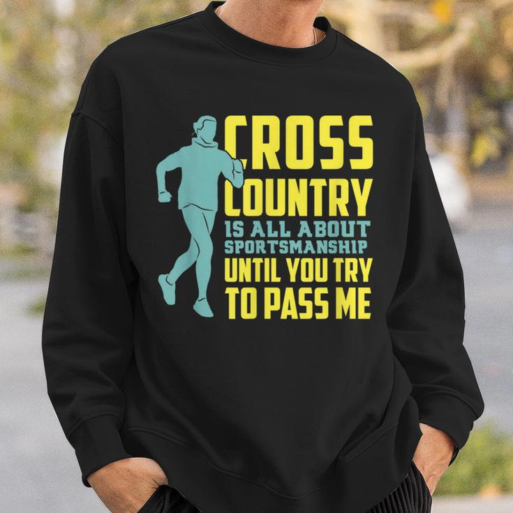Provoking Cross Country Running Motivational Pun Sweatshirt Gifts for Him