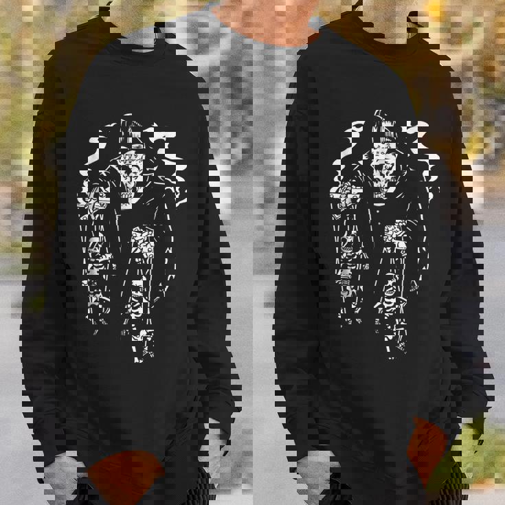 Psychobilly Horror Punk Rock Hr Skeleton Puppets Rock Sweatshirt Gifts for Him