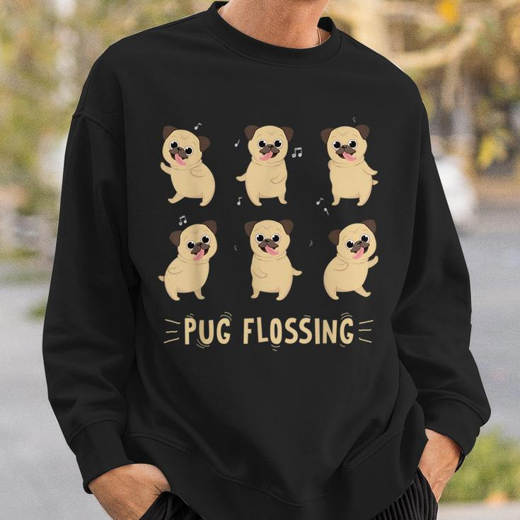 Pug Dog Floss Dance Cute Funny Pug Floss Gift Gifts For Pug Lovers Funny Gifts Sweatshirt Gifts for Him