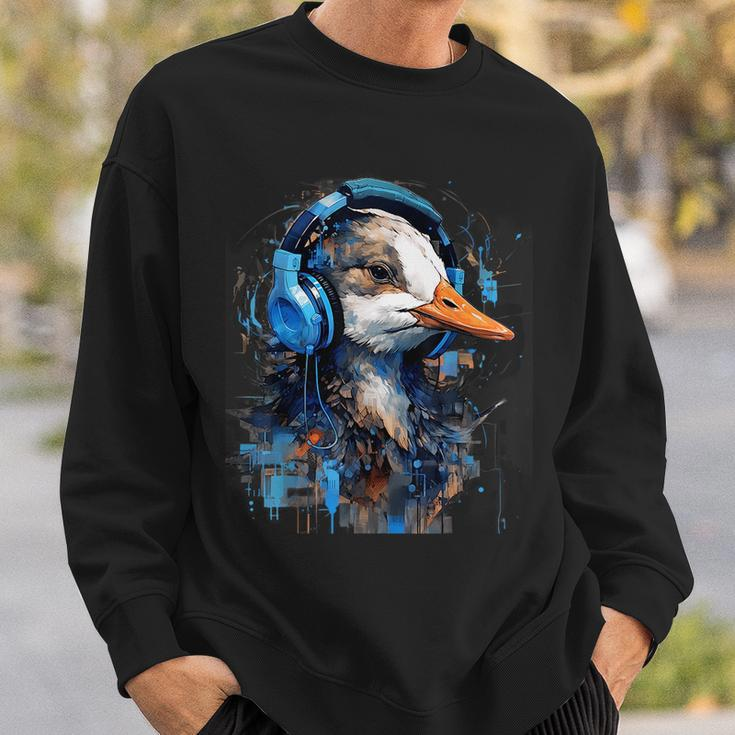 Rave Edm Goose Headphone Sweatshirt Gifts for Him