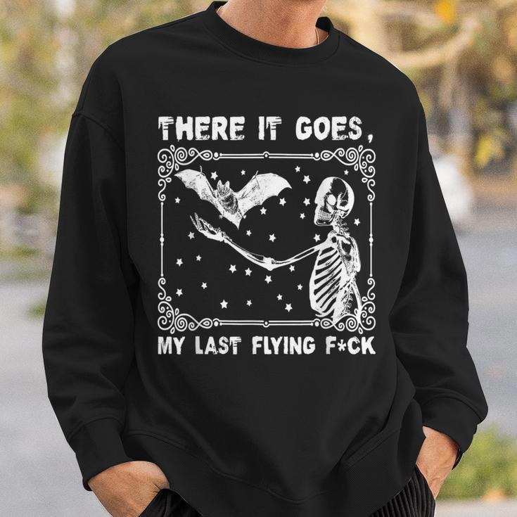There It Goes My Last Flying Fuck Skeleton Sweatshirt Gifts for Him