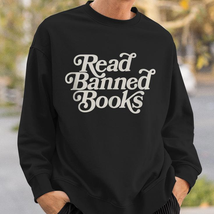 Read Banned Books Stop Book Banning Protect Libraries Sweatshirt Gifts for Him