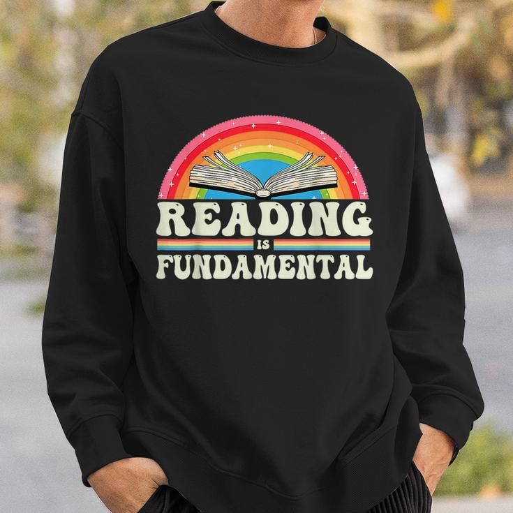 Reading Is Fundamental Geeky Bookworm Poetry Literature Sweatshirt Gifts for Him